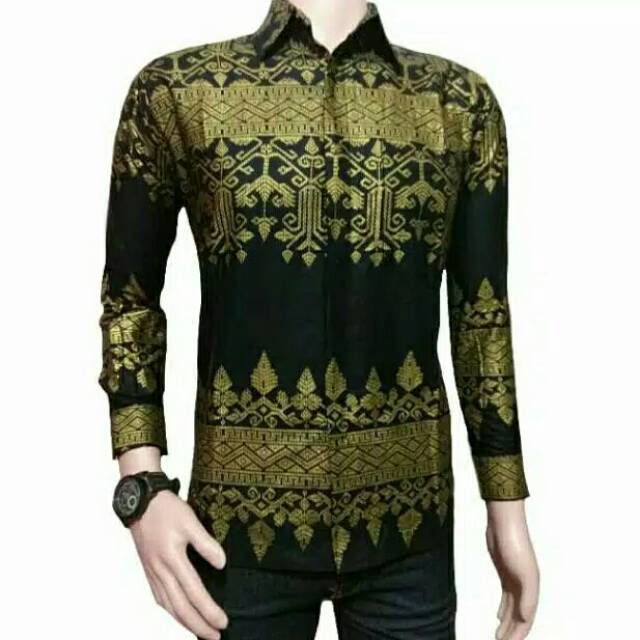 Kemeja baju batik pria seragam kantor anjani