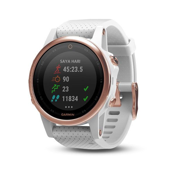 Garmin Fenix 5s Rose - Goldtone Sapphire
