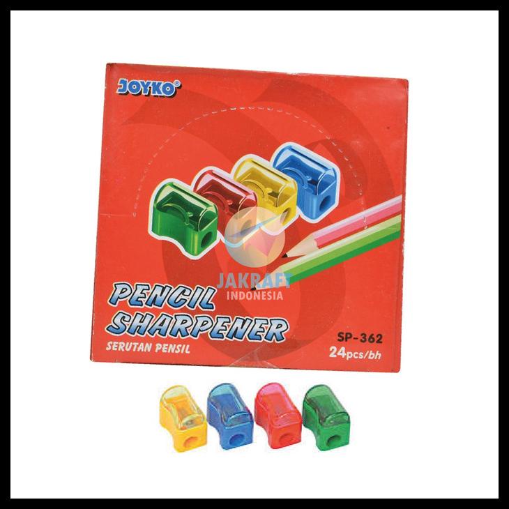 

Serutan Pensil Joyko Pencil Sharpener Roti Sp-362 Lucu Tajam Murah Kode 702