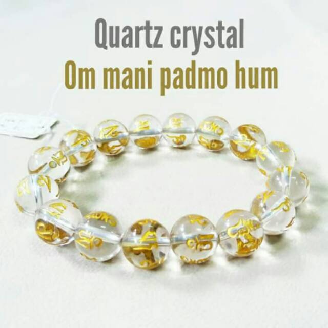  Gelang  Tasbih Crystal Om Mani Ped Mi Om Shopee Indonesia