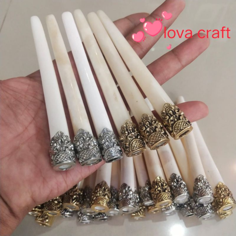 once pipa rokok tulang kombinasi alpaka