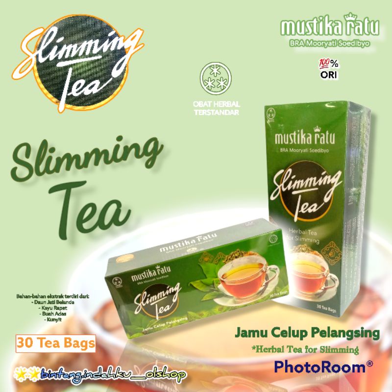 

#MUSTIKA RATU# SLIMMING TEA '30 tea bags~JAMU PELANGSING~TEH HIJAU ~HERBAL