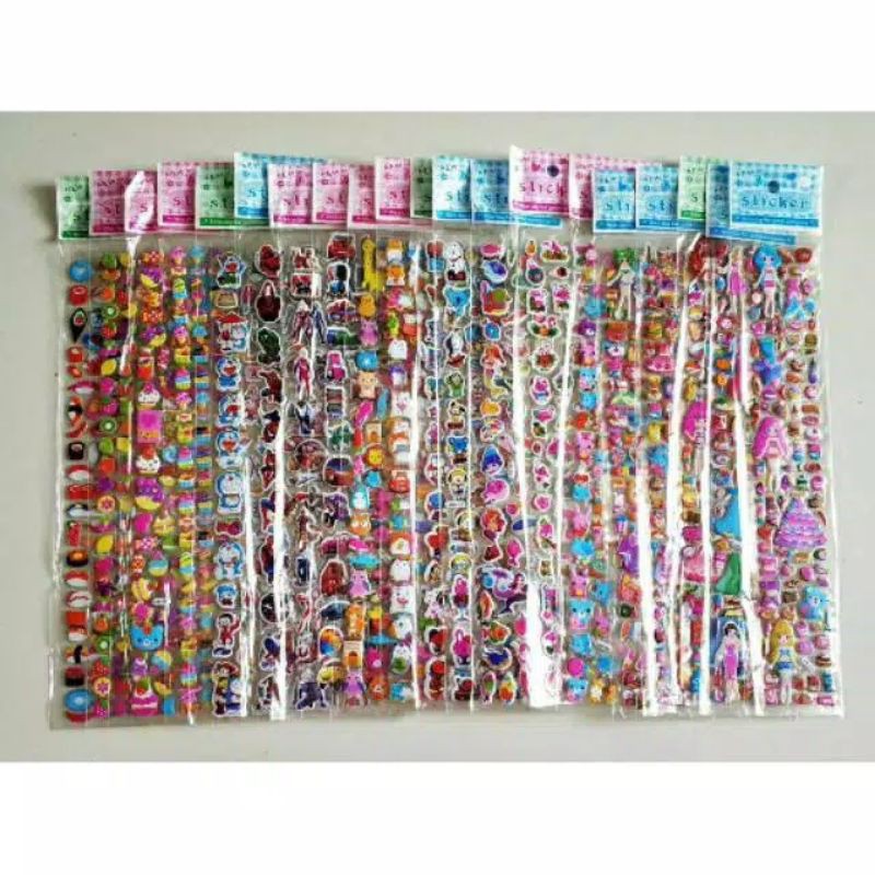 

Stiker timbul 4D / Stiker Mainan Anak/ stiker TERMURAH