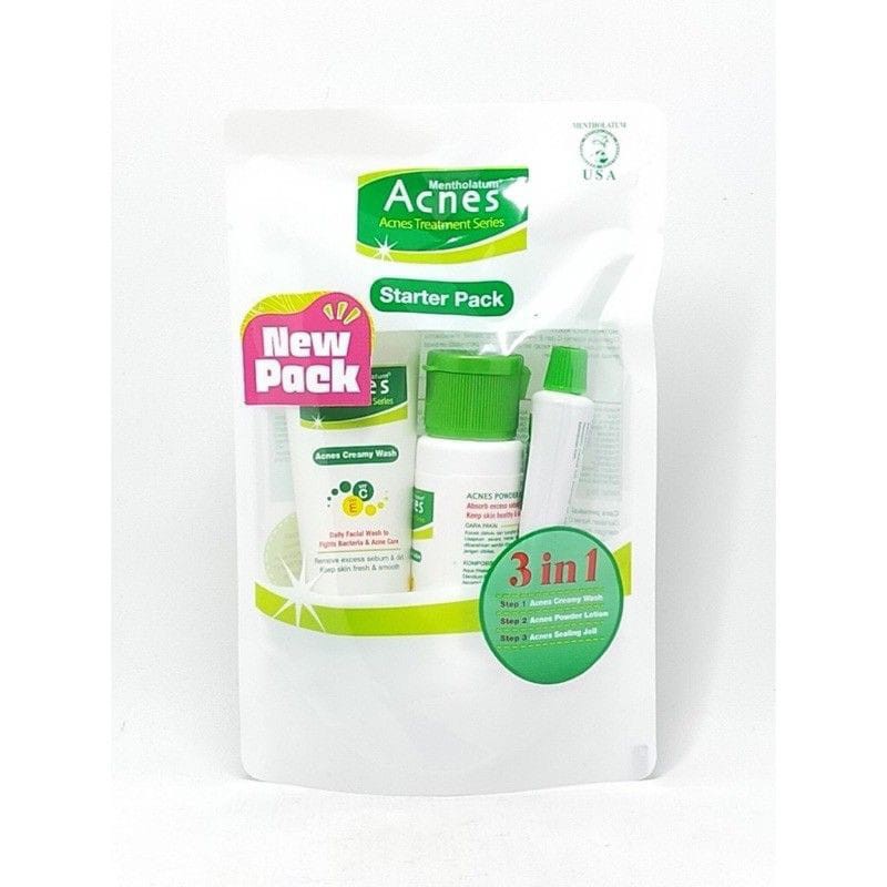 ACNES STARTER PACK[PAKET 3 IN 1] ORIGINAL 100%