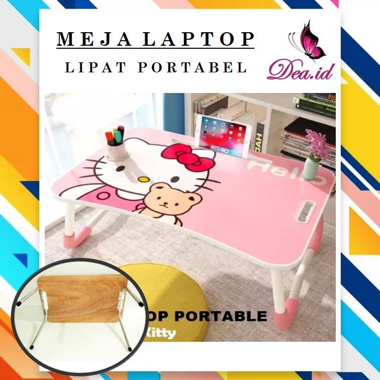 [DEASHOP] [MADE IN LOKAL] MEJA BELAJAR LIPAT - MEJA LAPTOP LEPTOP PORTABEL MOTIF ANAK &amp; DEWASA