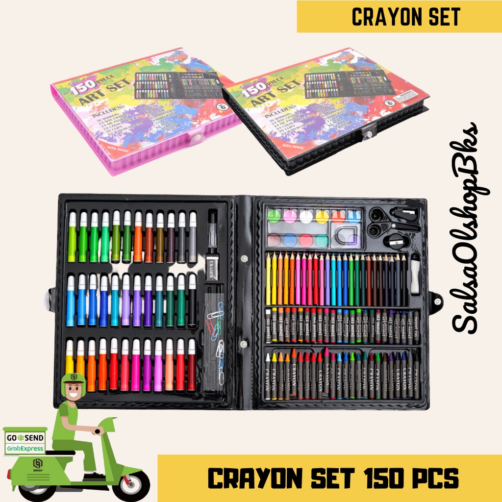 

CRAYON SET 150 PCS | SET CRAYON 150 PCS | CRAYON SET ANAK 150 PCS
