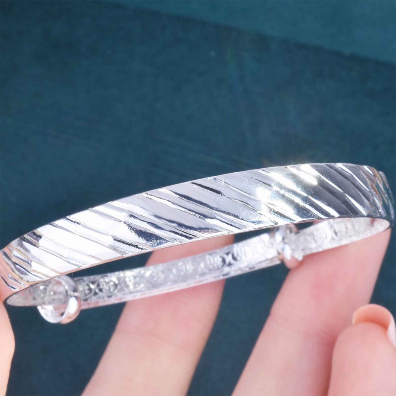 Gelang Tangan Sterling Silver 925 Wanita Desain Meteor Shower Adjustable Untuk Pesta / Hadiah