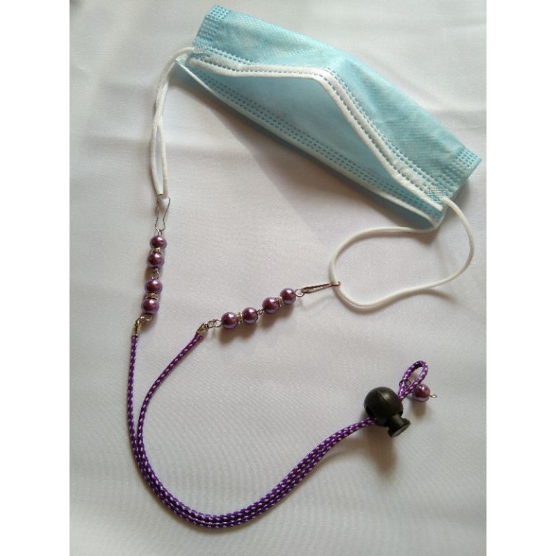 kalung/gantungan/tali masker korea /strap masker 2 in  1/ lanyard cowok cewek