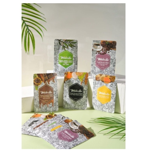 [𝙂𝙊𝙍𝙄𝙈𝙊𝙍𝙄] MABELLO MASKER WAJAH SACHET - MASKER WAJAH ALAMI