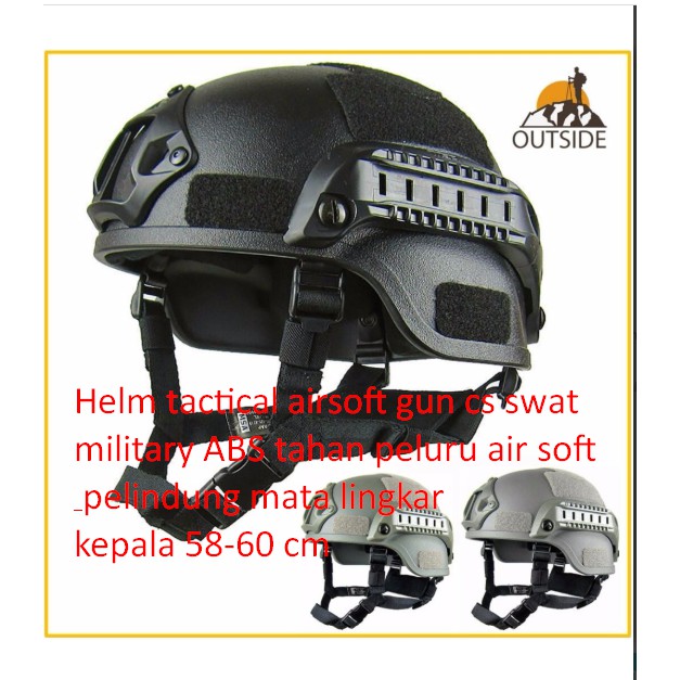 Helm  ABS tahan  lingkar kepala 58-60 cm