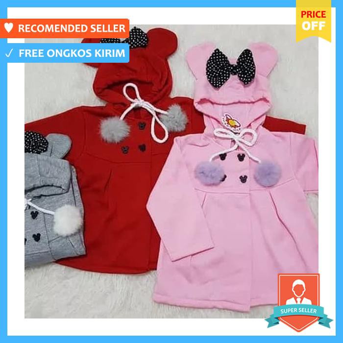 Baju & Sepatu Bayi - Minnie Gloves Jacket / Jaket Bayi Perempuan / Jaket Anak Perempuan