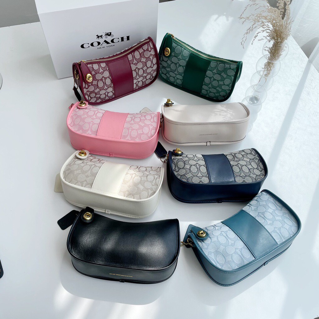 coach C0721 Tas WanitaTas Selempang & Bahu Wanita、tas pundak wanita import 、kulit PVC Tas ketiak