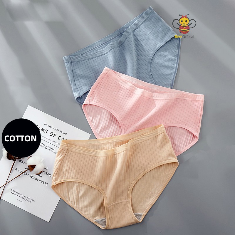 BEE - Celana Dalam Brieft Wanita Model Seamless Dan Mid Waist TM 160