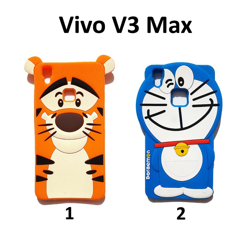 Silikon 3D karakter Silicon   VIVO V7 untuk anak anak hadiah ulang tahun / Silikon boneka lucu pelindung hp case tebal karet softcase lentur