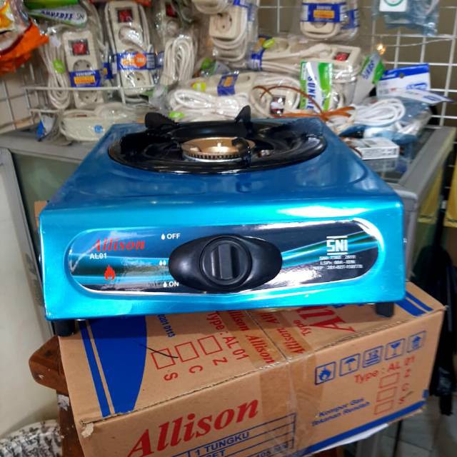 KOMPOR GAS ALLISON DAPUR 1 TUNGKU KUAT STOVE BURNER KUNINGAN SNI ASLI ORIGINAL