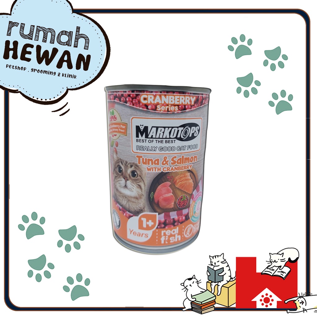 Markotops Kaleng 400gr / Makanan Kucing Wet Food Markotop Basah 400 gr