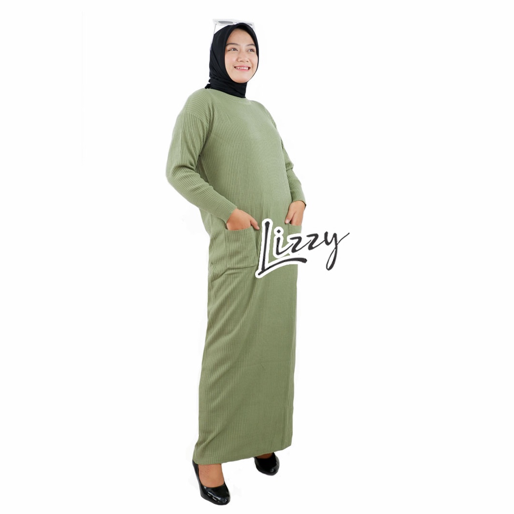 Lizzy - LONG DRESS BOXY POCKET PREMIUM