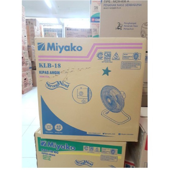 Miyako Floor Fan / Desk Fan 18&quot; Tornado Besi KLB-18 Kipas Angin Lantai