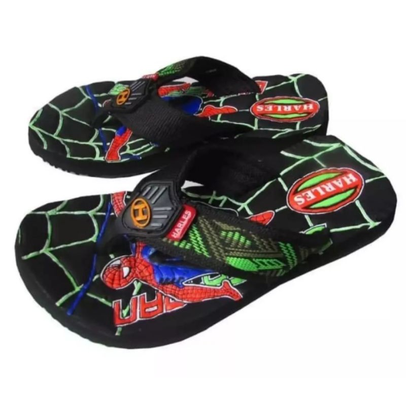 COD Sendal Karakter Anak Spiderman harles sendal jepit outdor