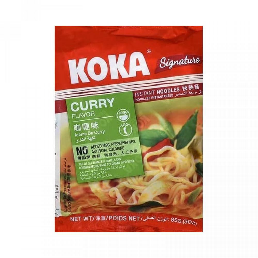 

Mie Instan KOKA CURRY Noodles 85 Gr Non MSG Impor Singapura