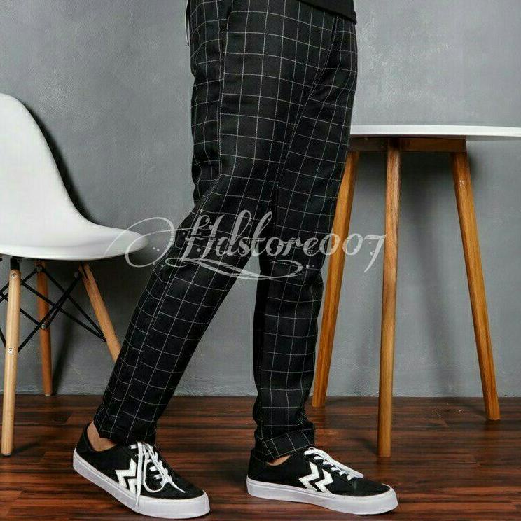 CELANA TARTAN PANJANG PRIA TARTAN PANTS SLIMFIT [JPN. 729913]