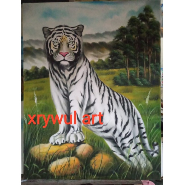 lukisan harimau/kanvas