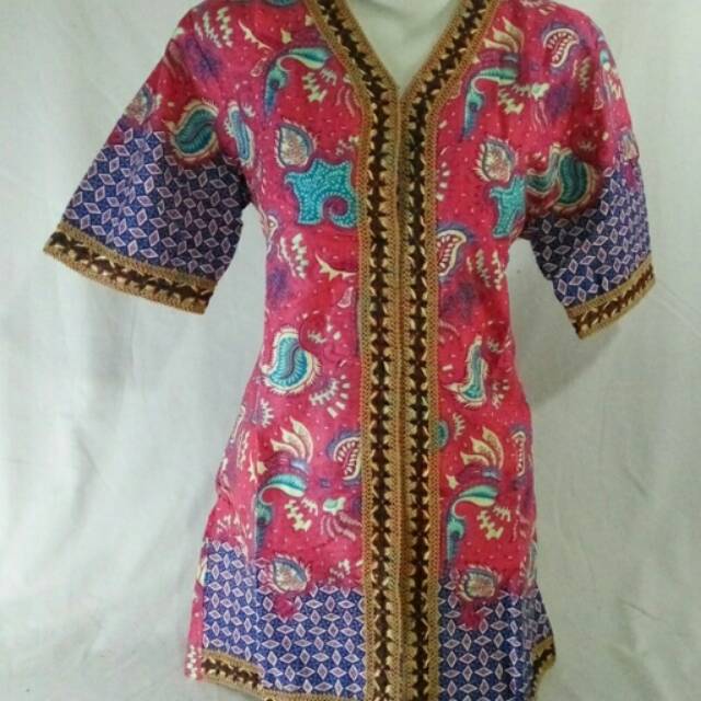 Baju Batik Wanita lengan pendek