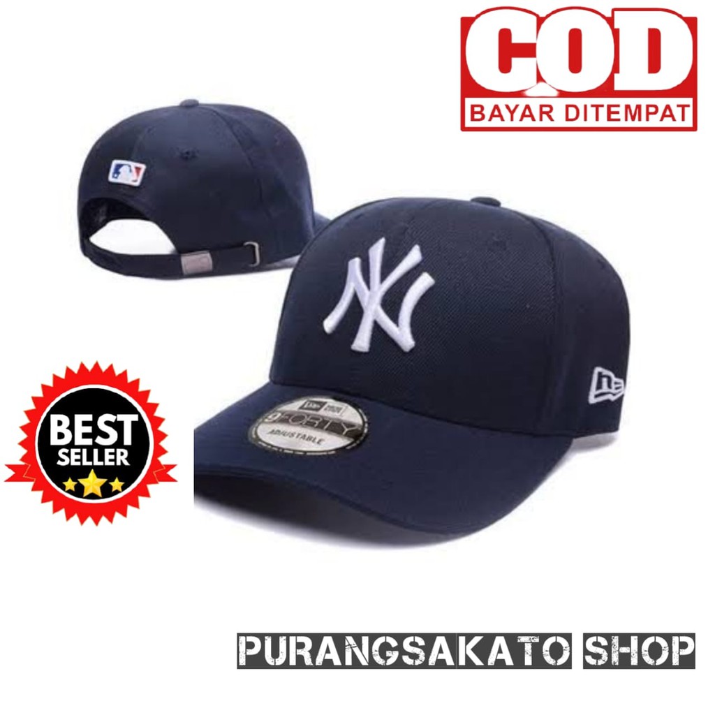 TOPI NEW YORK/NY CAKOP BESI TOPI PRIA WANITA DEWASA TOPI BASEBALL DISTRO BORDIR TOPI TERBARU