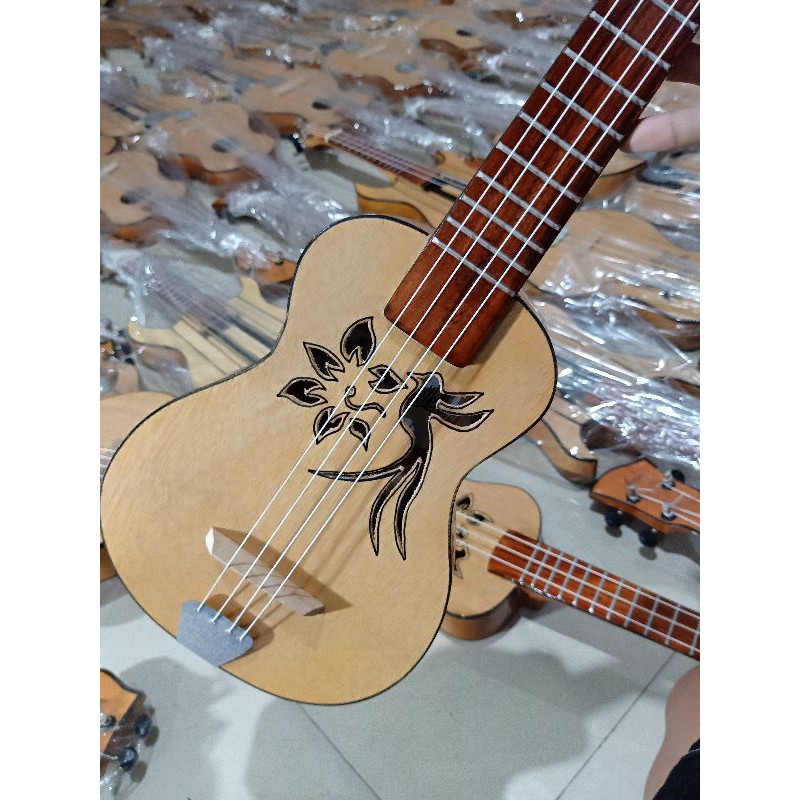 Kentrung / ukulele pare gitar BAYAR DI TEMPAT-Motif burung senar 4