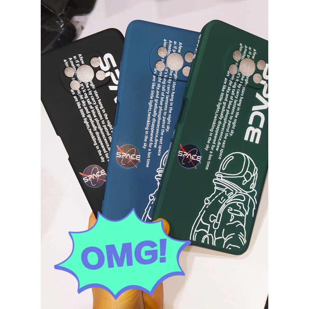 Xiaomi Poco X3 X3 Pro X3 NFC - Poco F3 - Poco X3 GT Case Gambar Space Nasa Casing Silicone Cartoon S