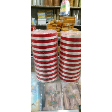 

pita merah putih / pita kado / pita hiasan / pita dekor / pita kertas jepang plastik