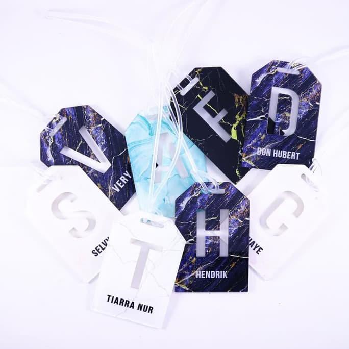 

Classic Bag Tag Custom | Marble | BTMR 01 - 08 TERBATAS