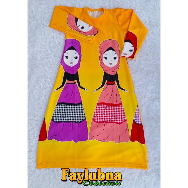 GAMIS KARAKTER ANAK/GAMIS ANAK TERBARU/GAMIS SCUBA/Gamis character