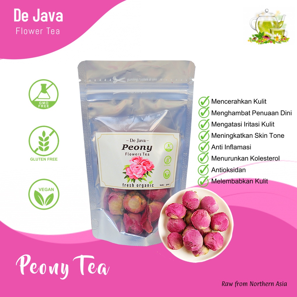 

Teh Bunga Peony Pure Dried Peony/ Peony Tea / Tisane Peony 10 - 50 gram