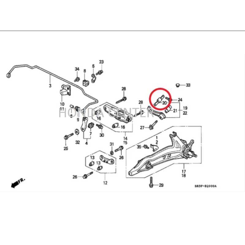 bushing bush bosh bos karet upper arm belakang civic nova lx gran civic 1988 1989 1989 1990 1991 civic genio estilo 1992 1993 1994 1995 civic ferio 1996 1997 1998 1999 2000 crv gen1 2000 2001 52393-SR3-004 52393-SH3-004