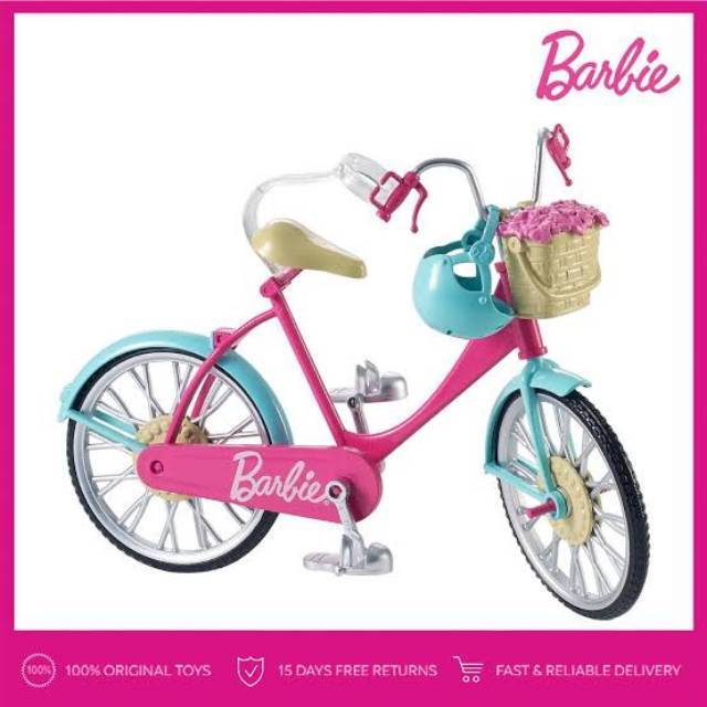 Barbie bicycle sepeda barbie anak kids toodler princess game toys cewek perempuan mainan education
