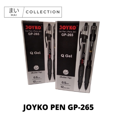 

Pulpen Gel Joyko GP-265 Q-Gel 0.5mm / Pulpen Joyko Q-Gel (LUSIN)