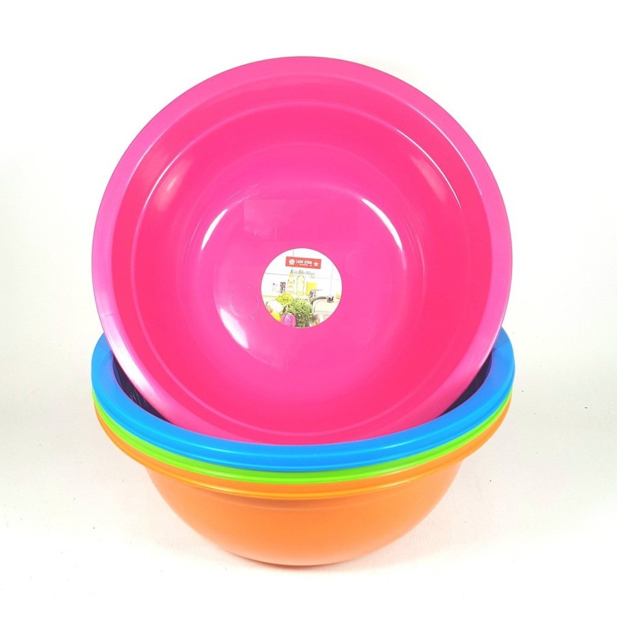 Lion Star BA 1 Round Basin Baskom Plastik Deluxe No. 10 Lionstar WARNA