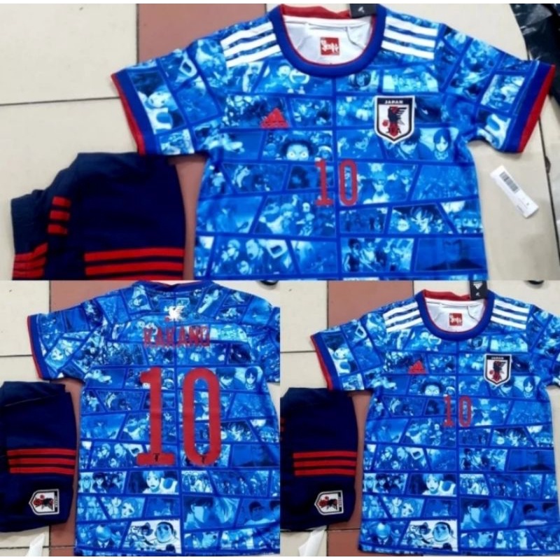 JERSEY BOLA ANAK KIDS JEPANG HOME 2022 2023 PIALA DUNIA GRADE ORI PLUS NAMA NOMOR CUSTOM