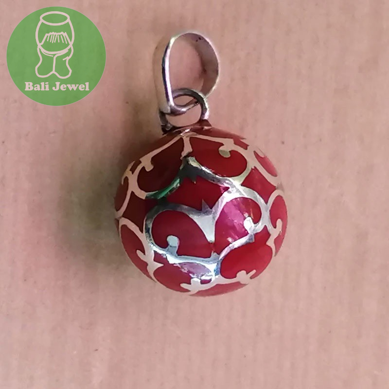 Liontin untuk KALUNG  Perak Asli Dreamball Harmony Bali untuk craft Kalung
