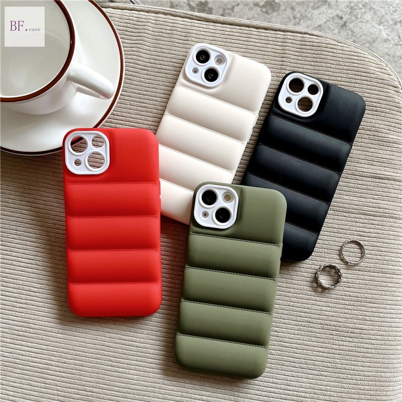 (2 In 1) Casing Softcase Tpu Iphone 13 12 11 Pro Max X Xr Xs Xsmax 7plus 13mini Warna Putih