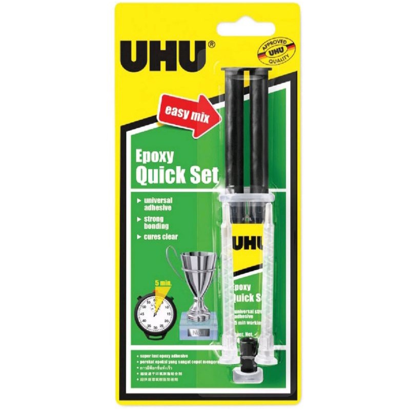 

UHU Epoxy Quick Set Easy Mix Syringe Blister