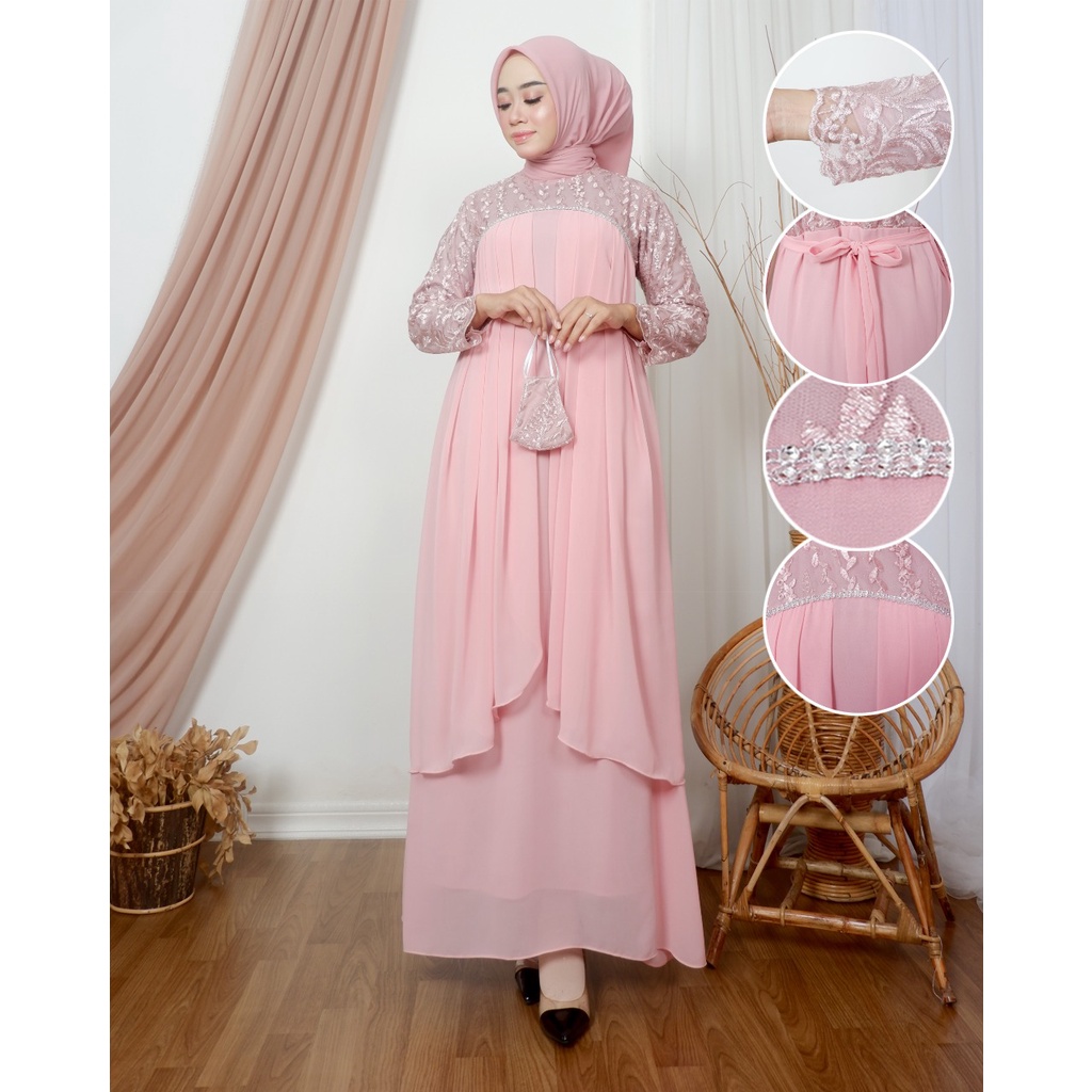 LORA FASHION - GAMIS MUSLIMAH/GAMIS PESTA/GAMIS LEBARAN/GAMIS WISUDA/GAMIS LAMARAN/GAMIS ACARA FORMA