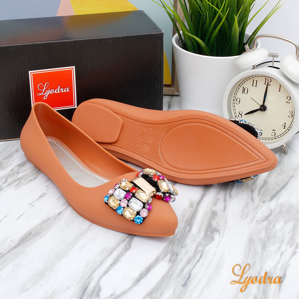 Yodra / Lyodra Joanna Flat Jelly Shoes Import LDR208 Real Pict