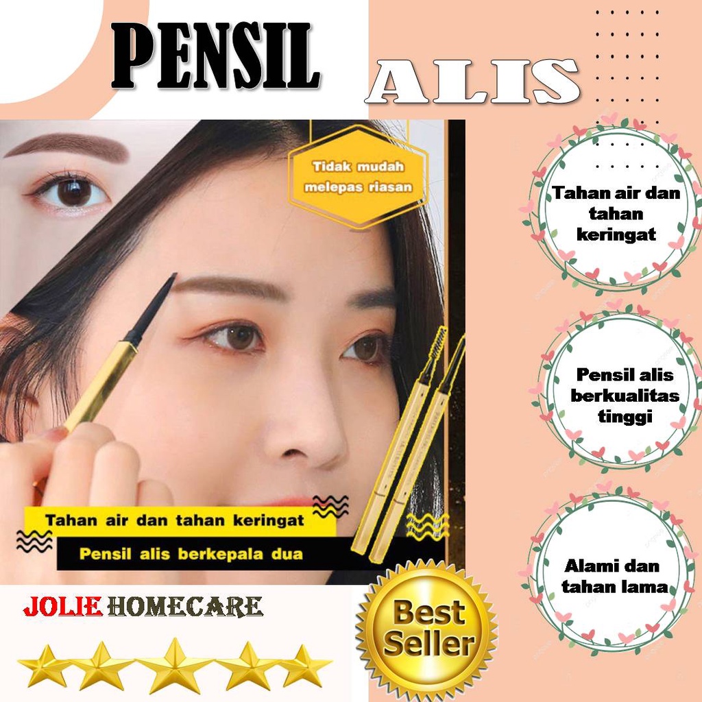 

Pensil Alis Berkepala Dua Batangan Emas Kecil, Kepala Ultra-Halus