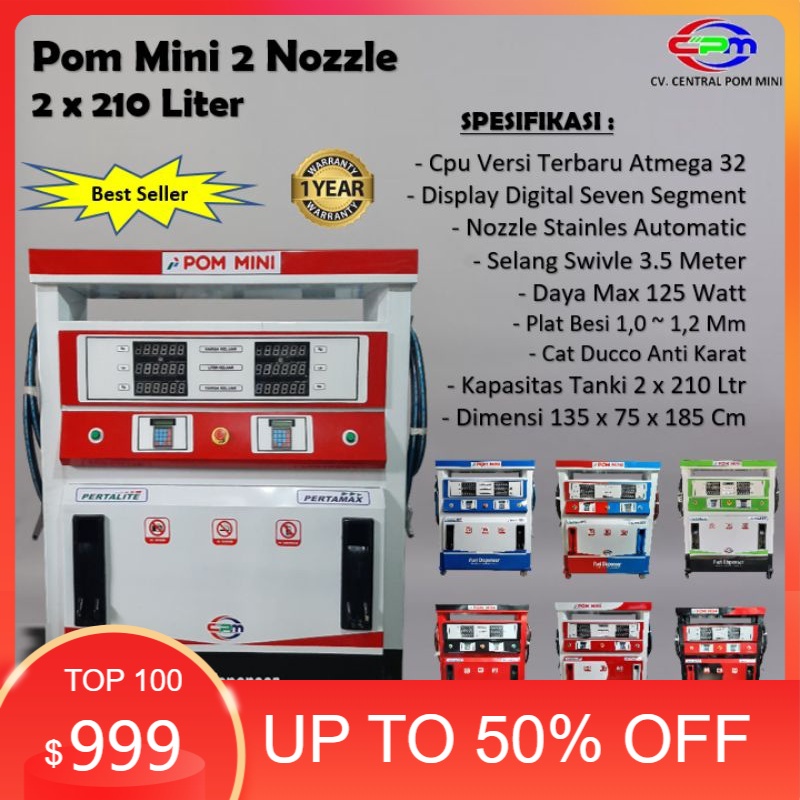 Pom Mini - Pertamini Digital 2 Nozzle 2 x 210 Liter