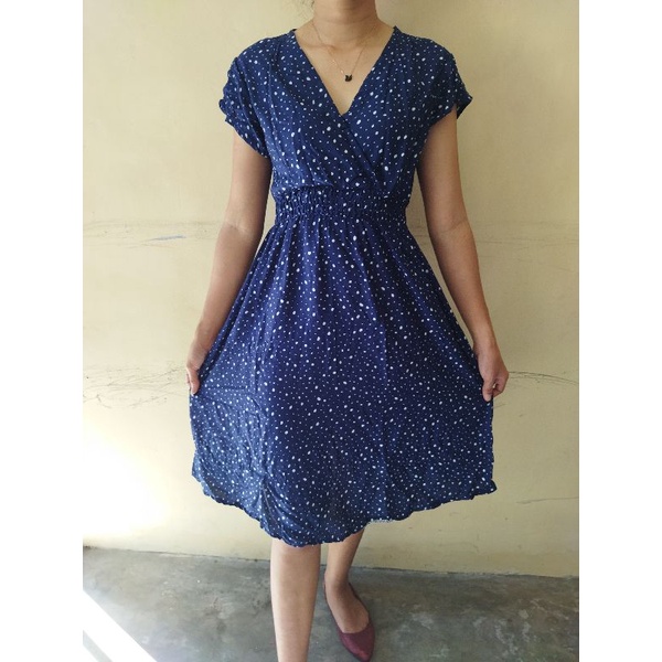 Dress bali moza pendek motif