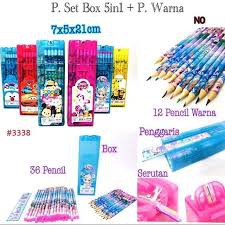 

48 PCS/ 1 Kotak (36 Pensil Tulis + 12 Pensil Warna) Motif Isi Free Serutan + Penggaris XDA 3338