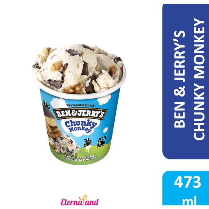 

Ben & Jerry Chunky Monkey Ice Cream - Es Krim Ben N Jerry