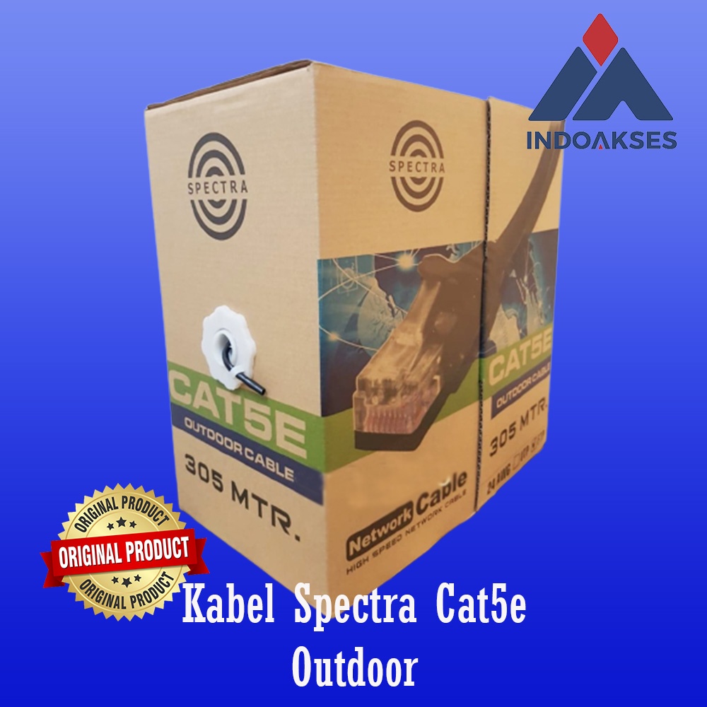 Kabel Lan Cat5e Spectra FTP/OUTDOOR FTP SPECTRA Cat5e Spectra Ori 305M